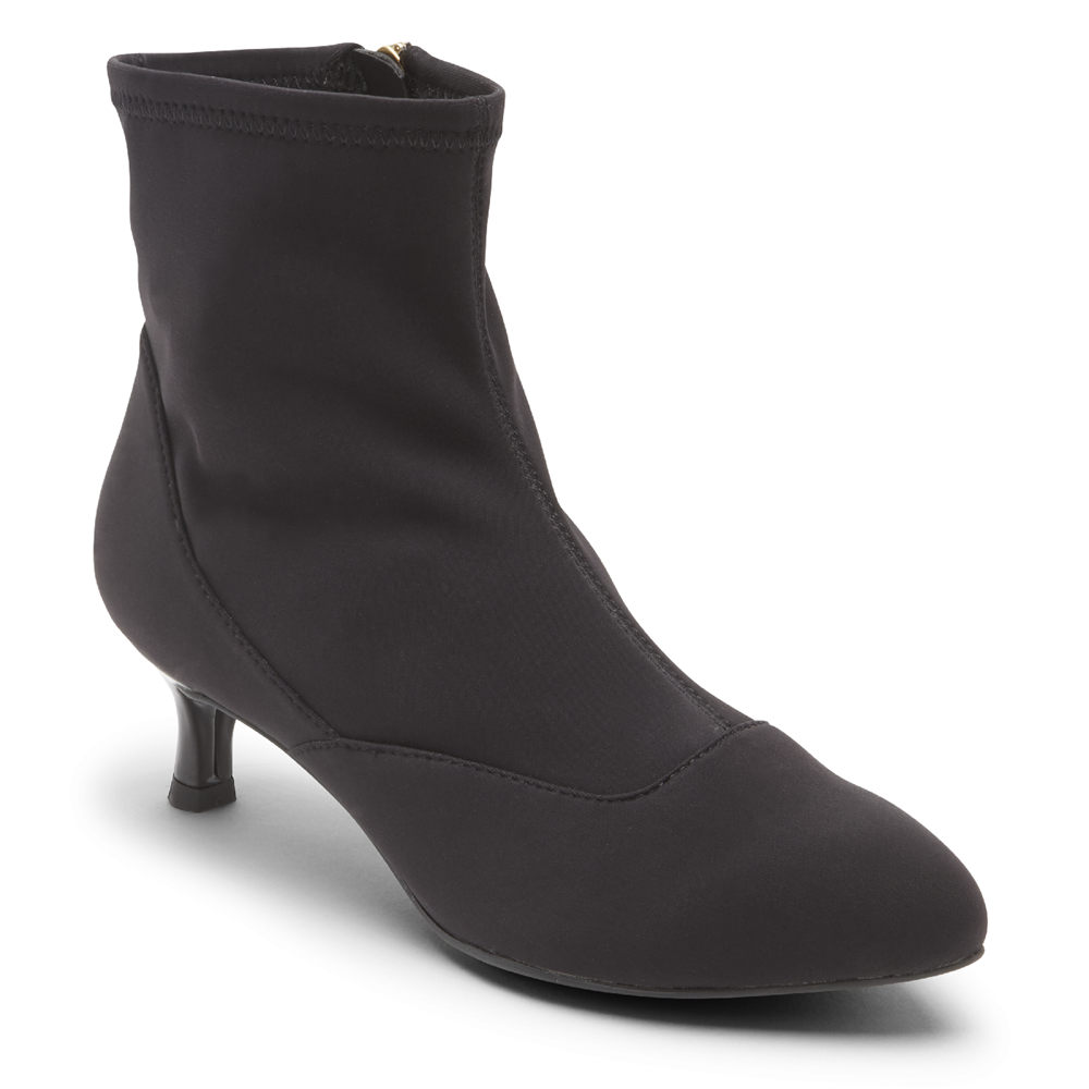 Rockport Booties For Womens Black - Total Motion Alaiya Stretch - SU2160845